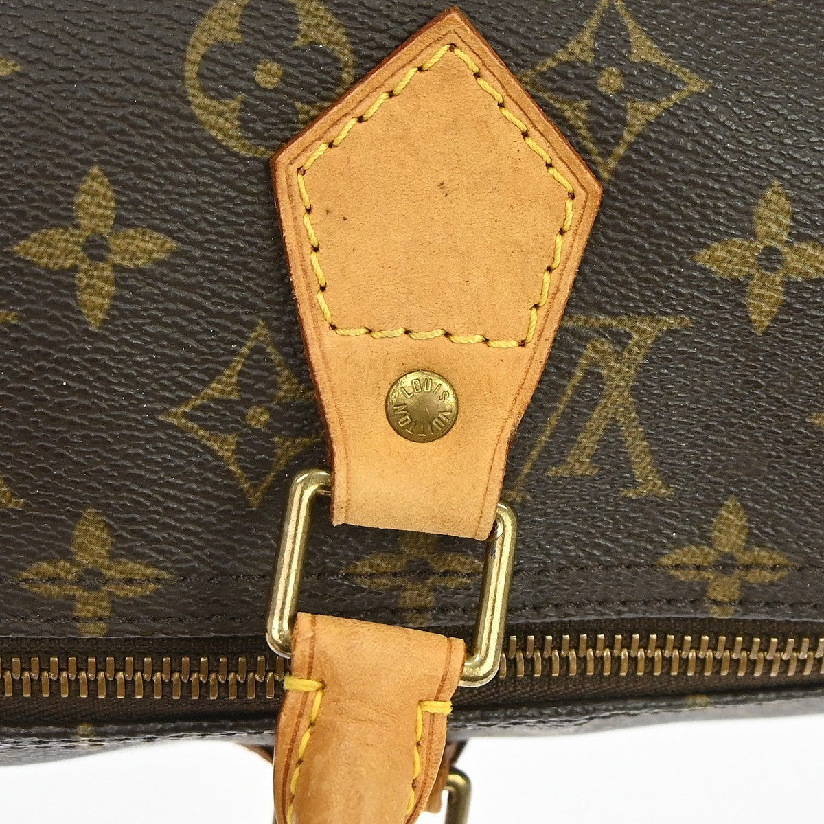 Louis Vuitton Speedy Handbag Monogram Canvas Brown Canvas Handbag (Pre-Owned)