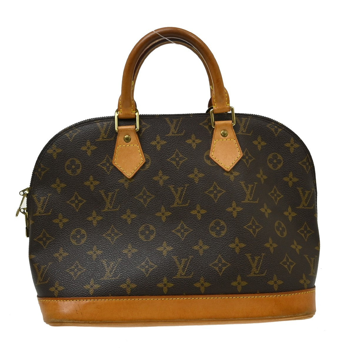 Louis Vuitton Alma Handbag Monogram Canvas Brown Canvas Handbag (Pre-Owned)