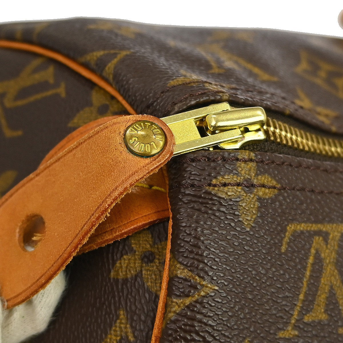 Louis Vuitton Speedy Handbag Monogram Canvas Brown Canvas Handbag (Pre-Owned)