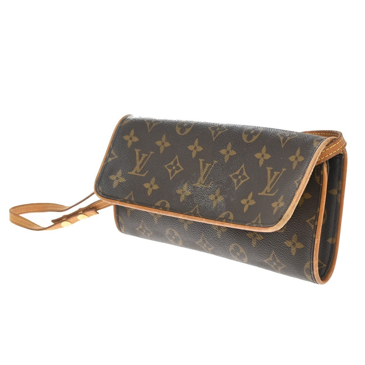 Louis Vuitton Twin Handbag Monogram Canvas Brown Canvas Clutche & Pouche Bag (Pre-Owned)