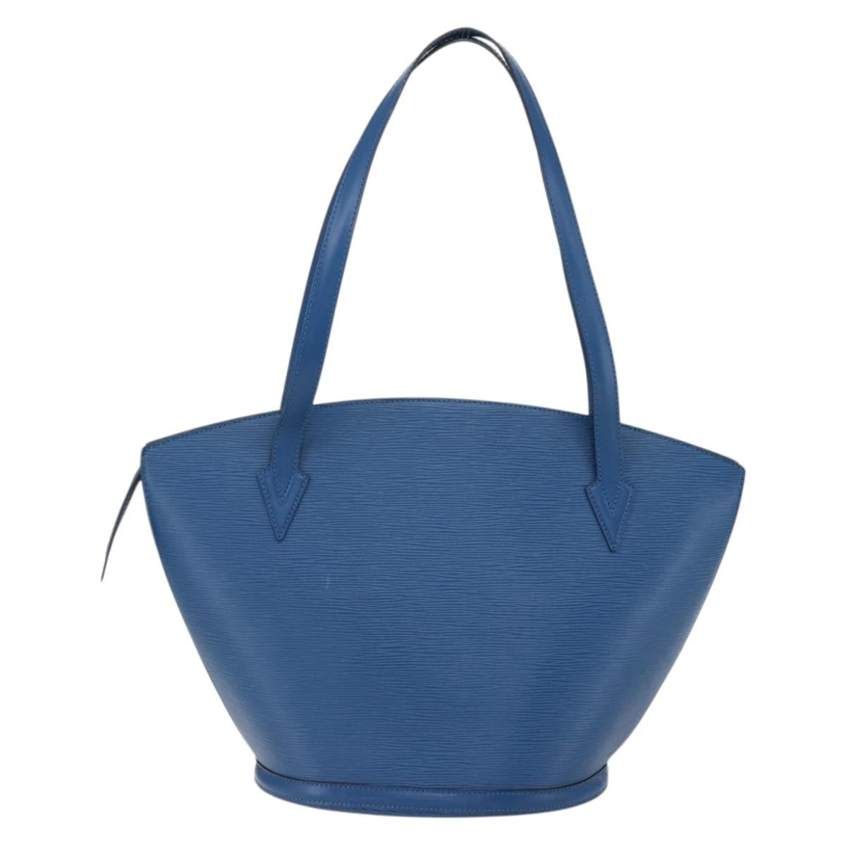 Louis Vuitton Saint Jacques Handbag Epi Leather Blue Leather Shoulder Bag Bag (Pre-Owned)