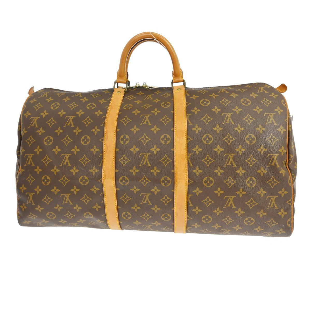 Louis Vuitton Keepall Bag Monogram Canvas Brown Canvas Travel Bag Bag (Pre-Owned)