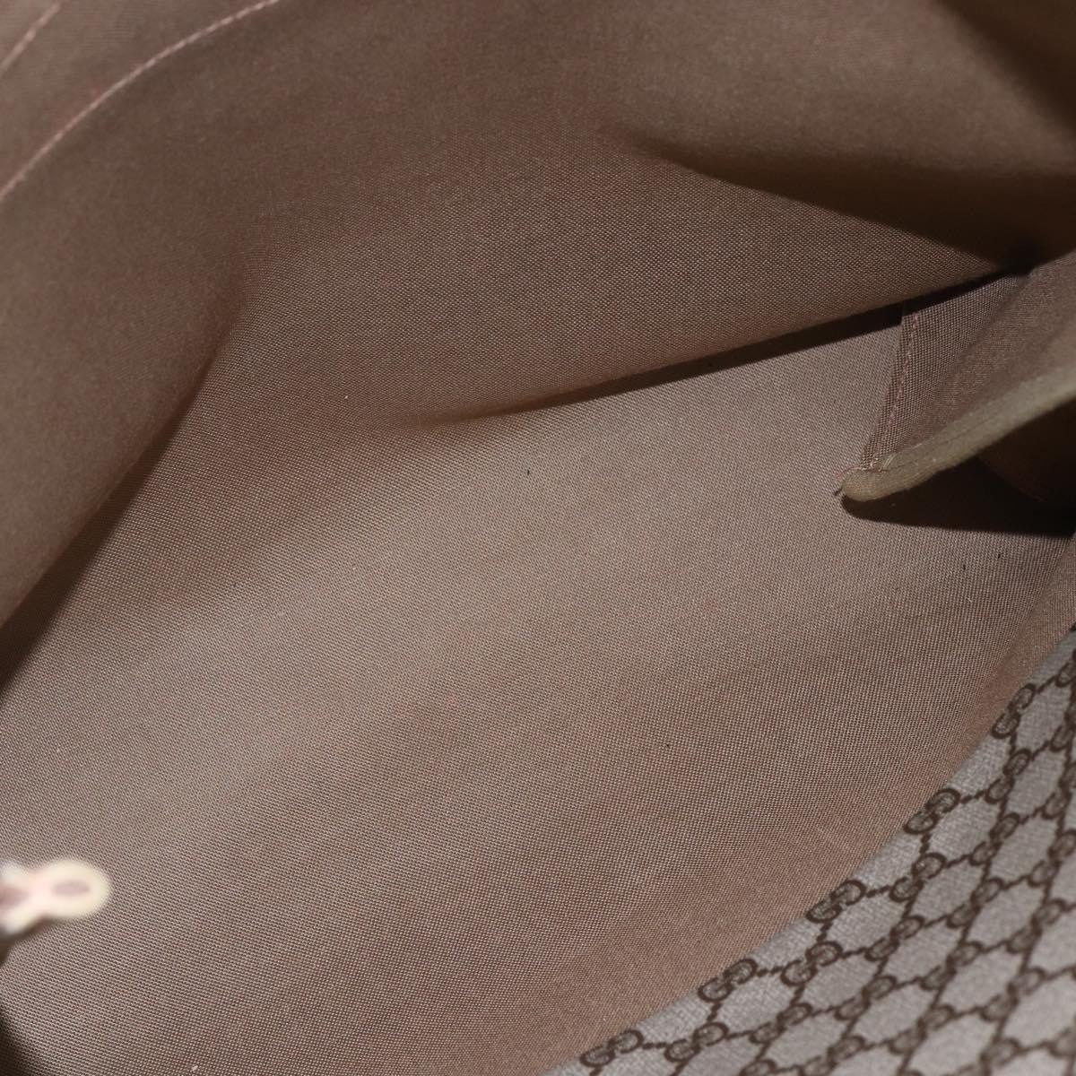 Gucci Vintage Tote Gg Canvas Beige Pvc Tote Bag Bag (Pre-Owned)