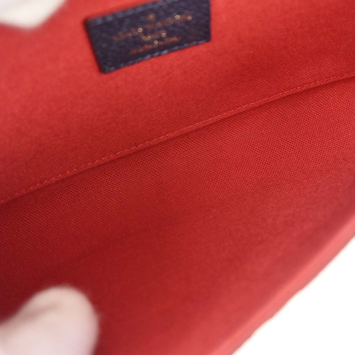 Louis Vuitton Felicie Pochette Monogram Empreinte Leather Navy Leather Clutche & Pouche Bag (Pre-Owned)