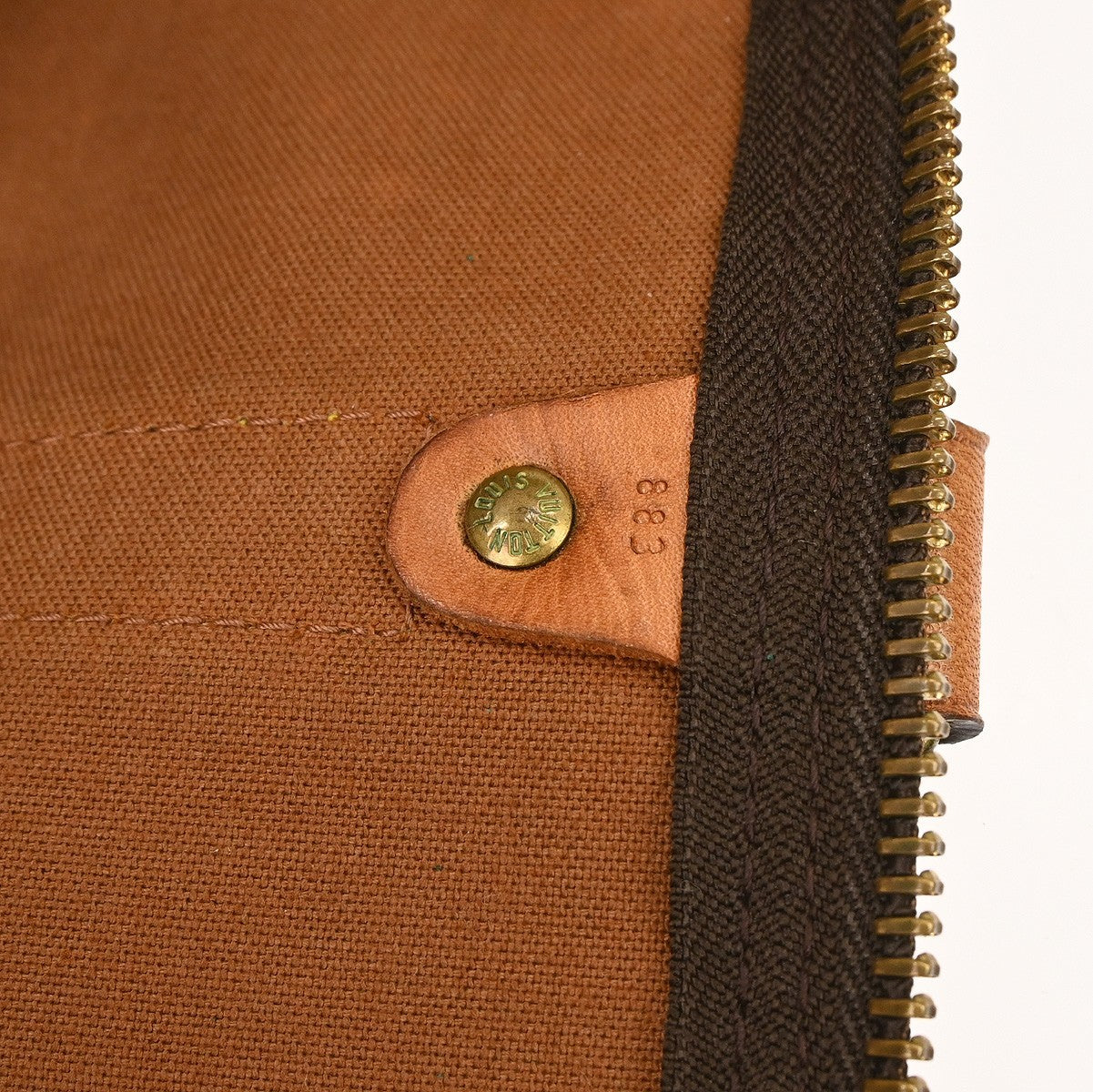 Louis Vuitton Keepall Bag Monogram Canvas Brown Canvas Travel Bag Bag (Pre-Owned)