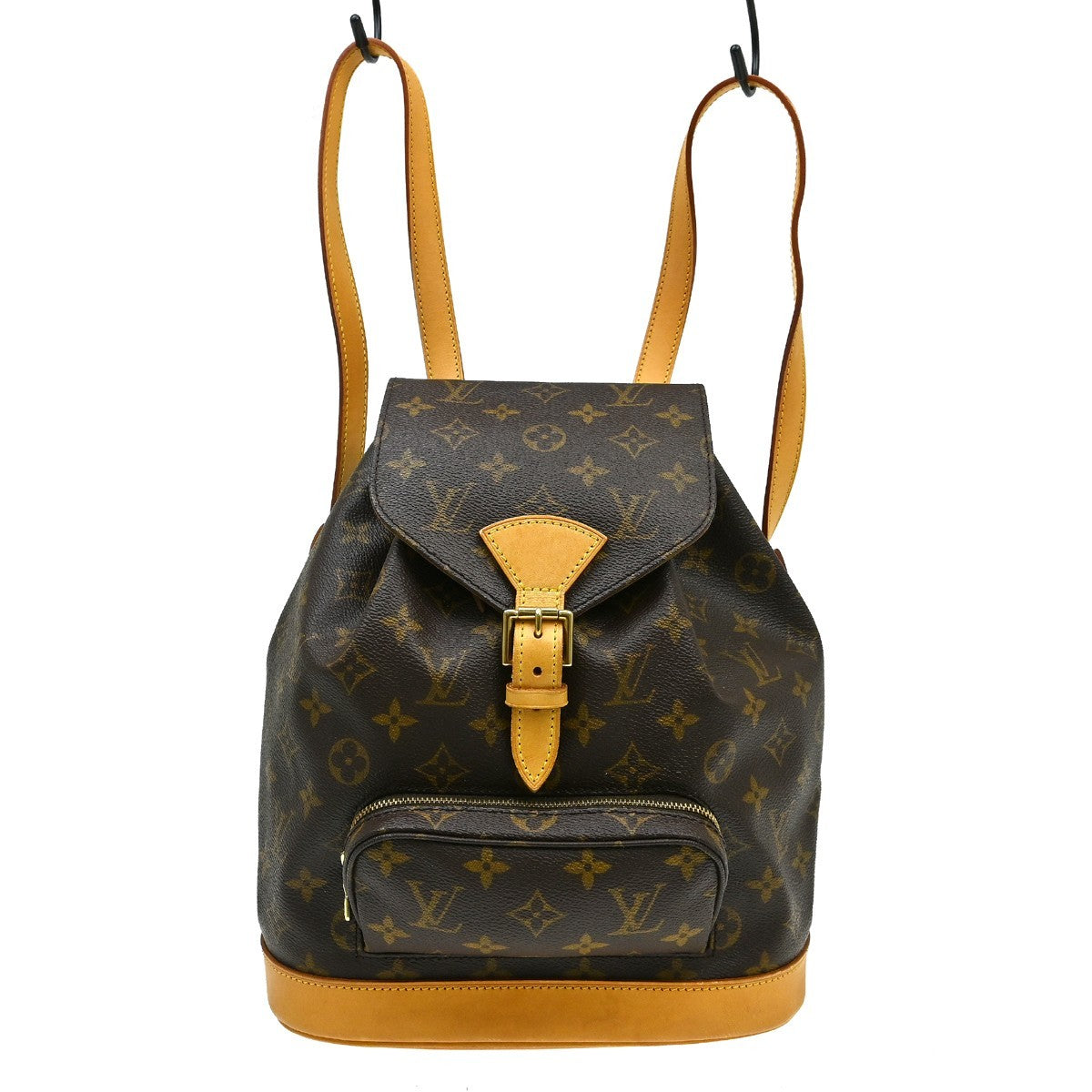 Louis Vuitton Vintage Montsouris Backpack Monogram Canvas Brown Canvas Backpack Bag (Pre-Owned)