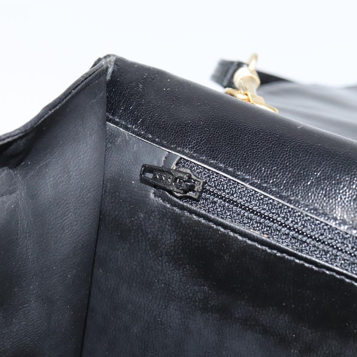 Valentino Garavani Bow Crossbody Bag Leather Black Leather Shoulder Bag Bag (Pre-Owned)