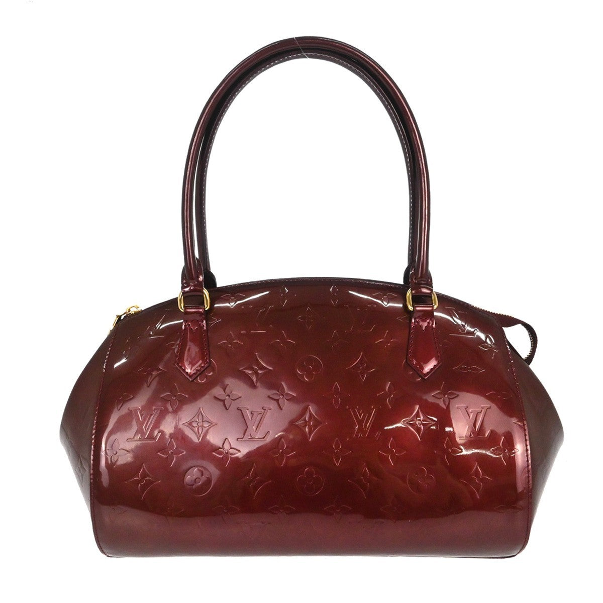 Louis Vuitton Sherwood Handbag Monogram Vernis Red Patent_Leather Handbag (Pre-Owned)