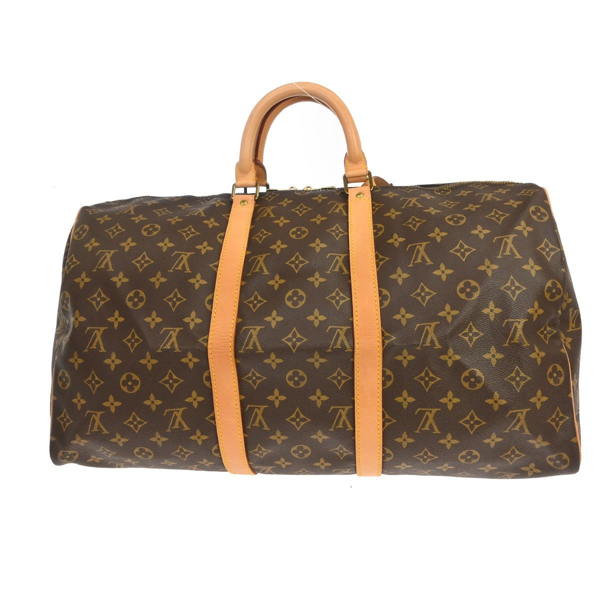 Louis Vuitton Keepall Bag Monogram Canvas Brown Canvas Travel Bag Bag (Pre-Owned)