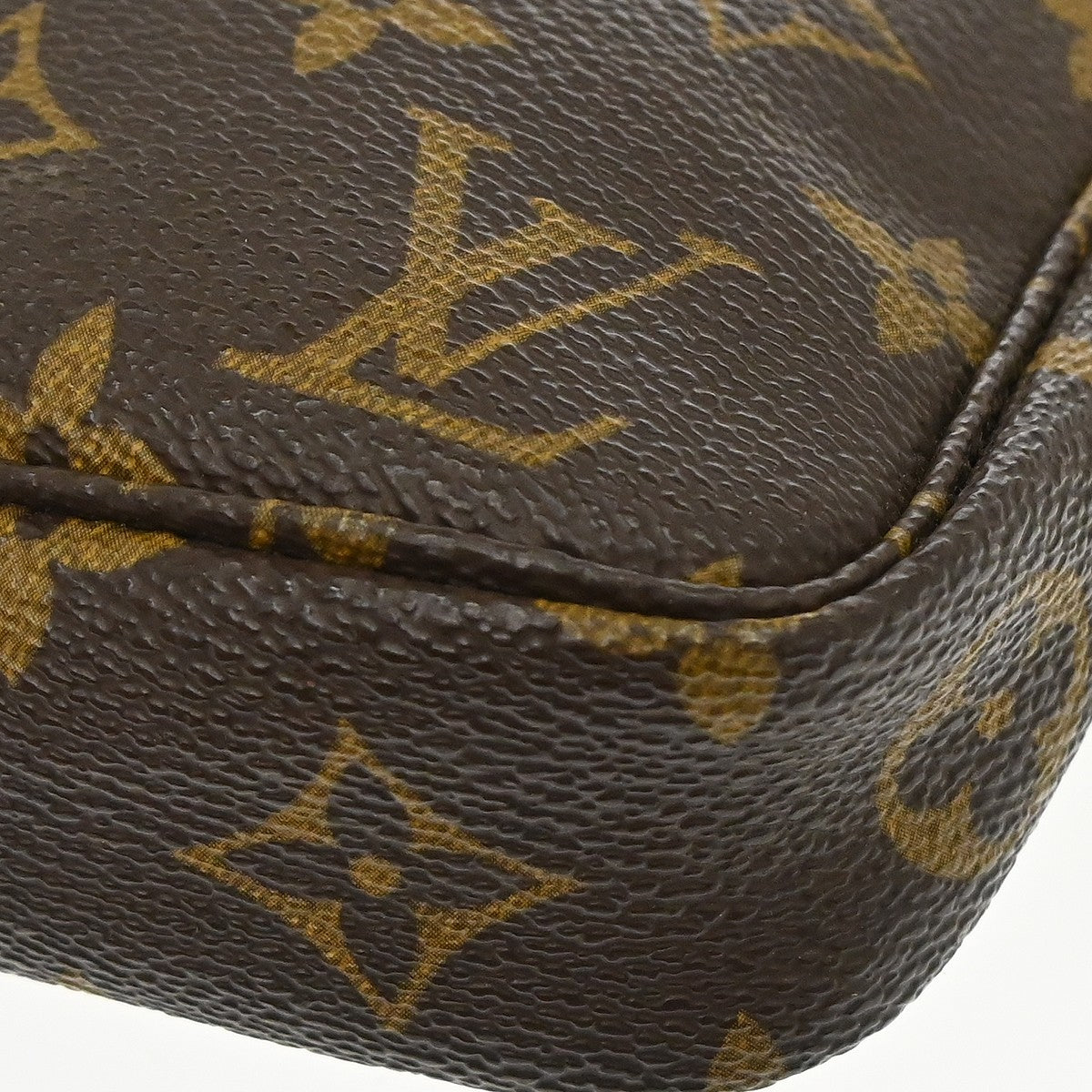 Louis Vuitton Pochette Accessoires Nm Monogram Canvas Brown Canvas Clutche & Pouche Bag (Pre-Owned)
