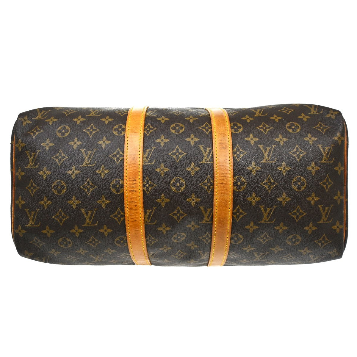 Louis Vuitton Keepall Bag Monogram Canvas Brown Canvas Travel Bag Bag (Pre-Owned)