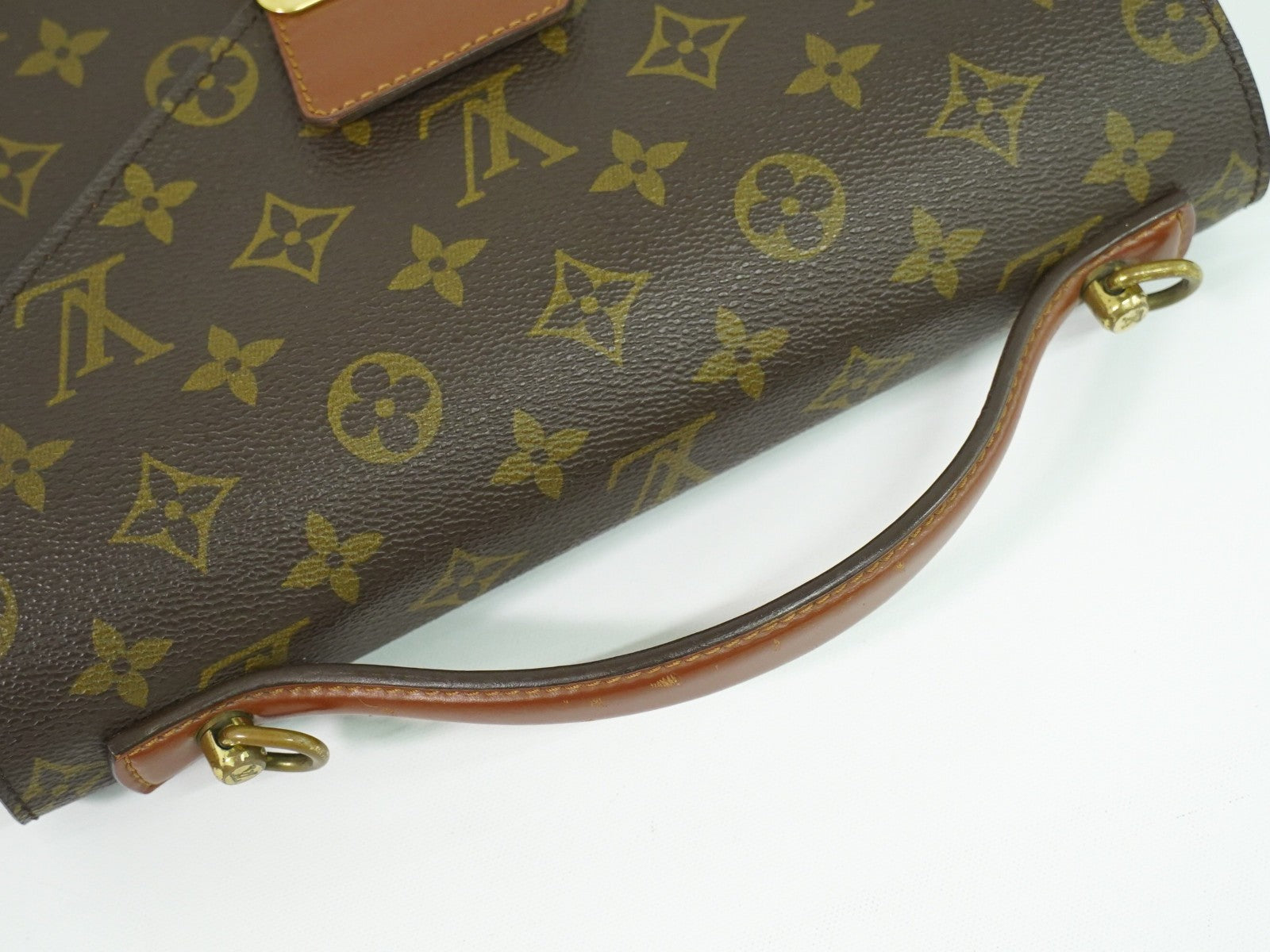 Louis Vuitton Monceau Handbag Monogram Canvas Brown Canvas Handbag (Pre-Owned)