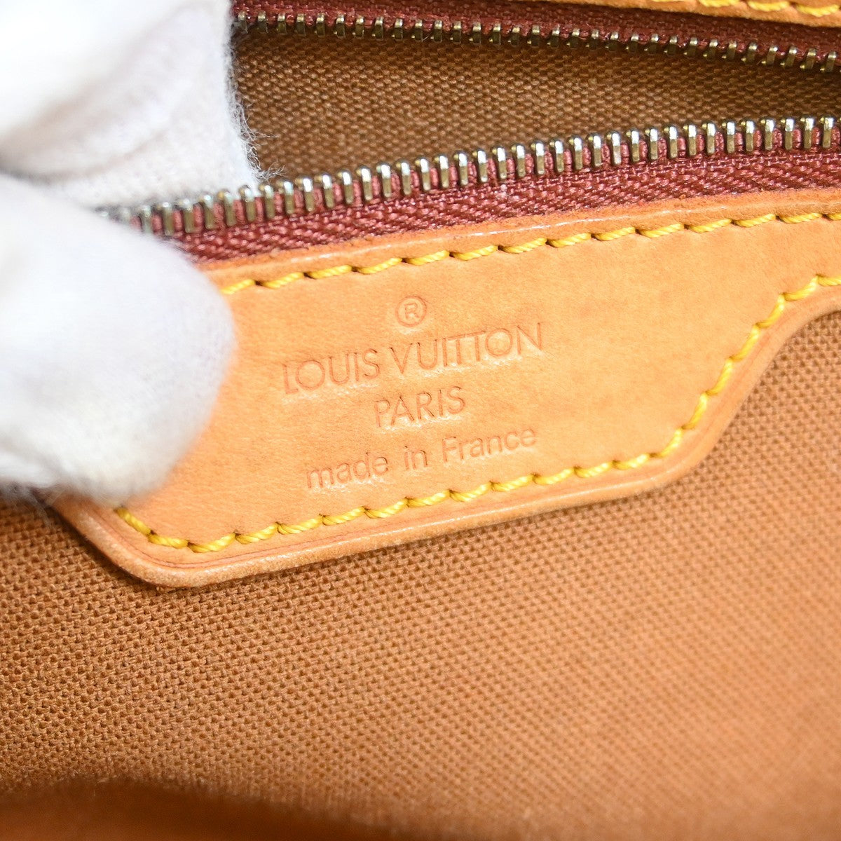 Louis Vuitton Cabas Mezzo Monogram Canvas Brown Canvas Tote Bag Bag (Pre-Owned)