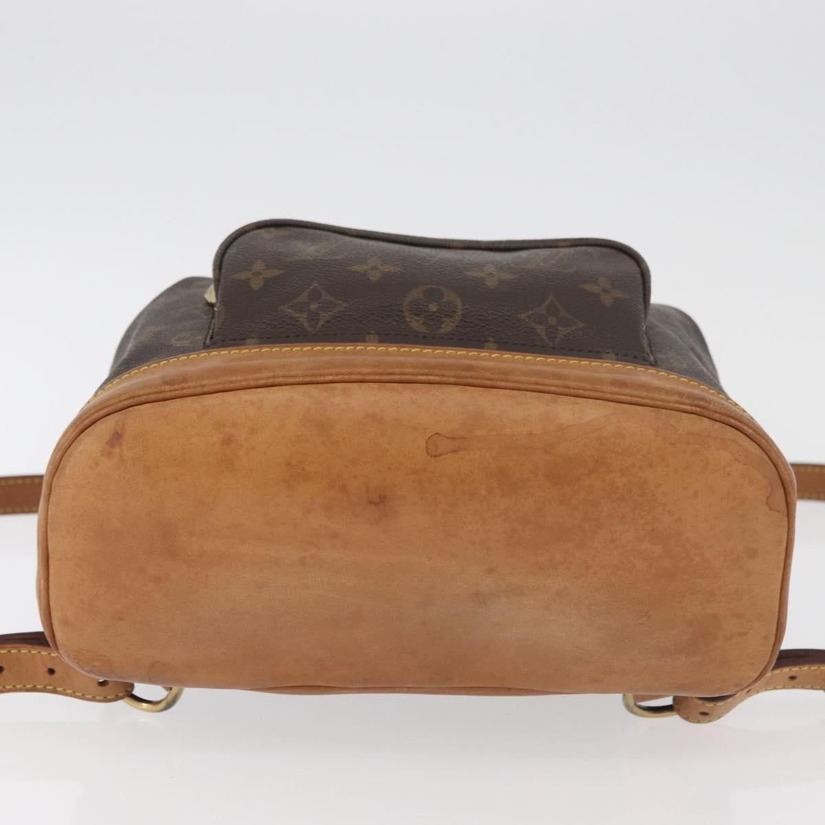 Louis Vuitton Vintage Montsouris Backpack Monogram Canvas Brown Canvas Backpack Bag (Pre-Owned)