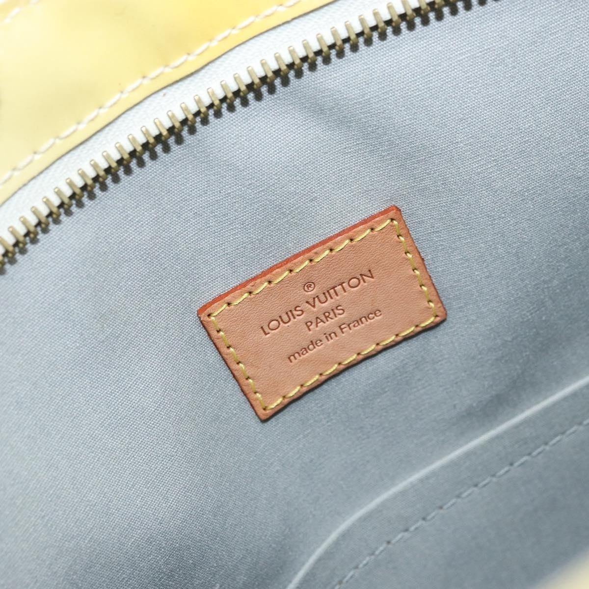 Louis Vuitton Brentwood Handbag Monogram Vernis Yellow Patent_Leather Tote Bag Bag (Pre-Owned)