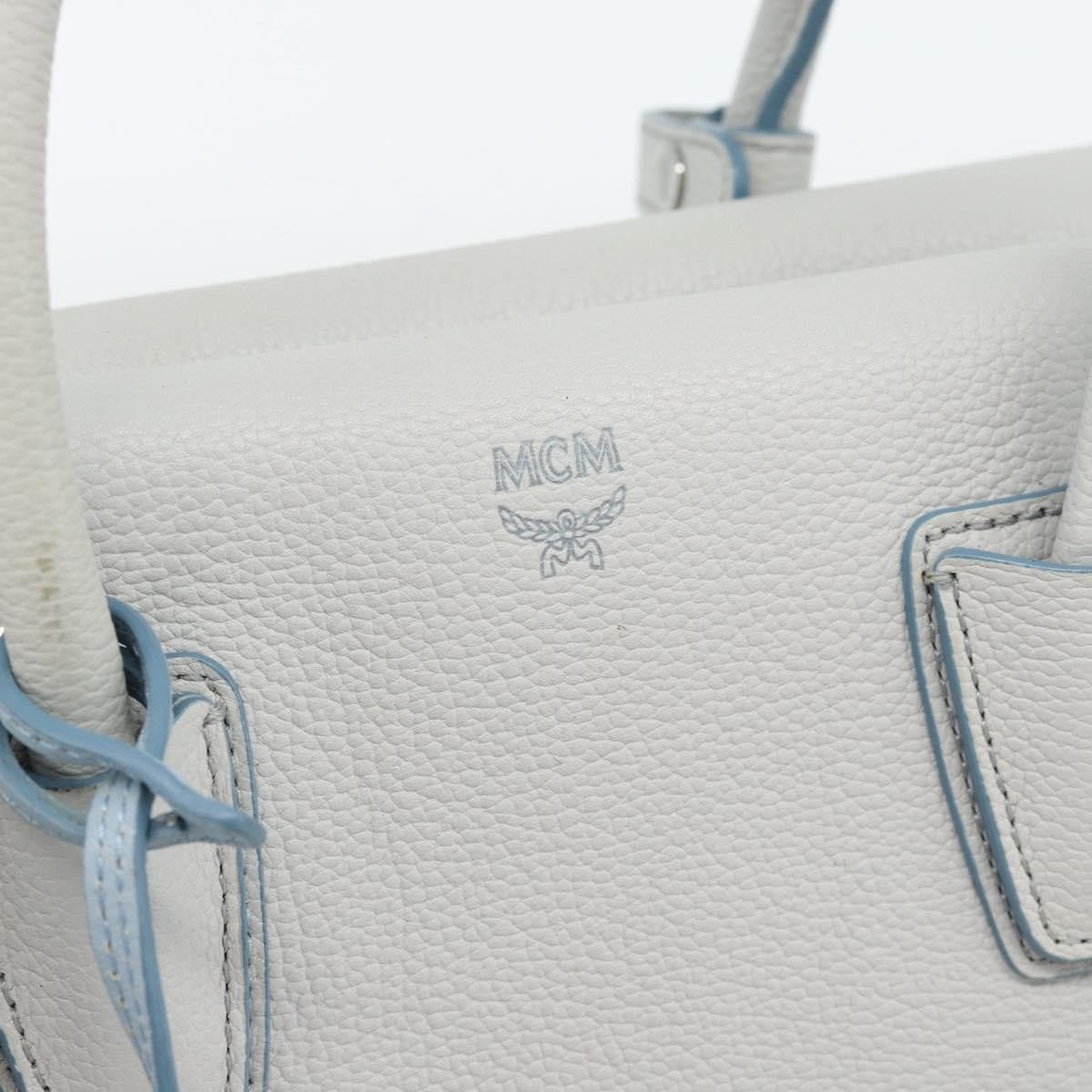 MCM Milla Leather Gray Leather Handbag (Pre-Owned)
