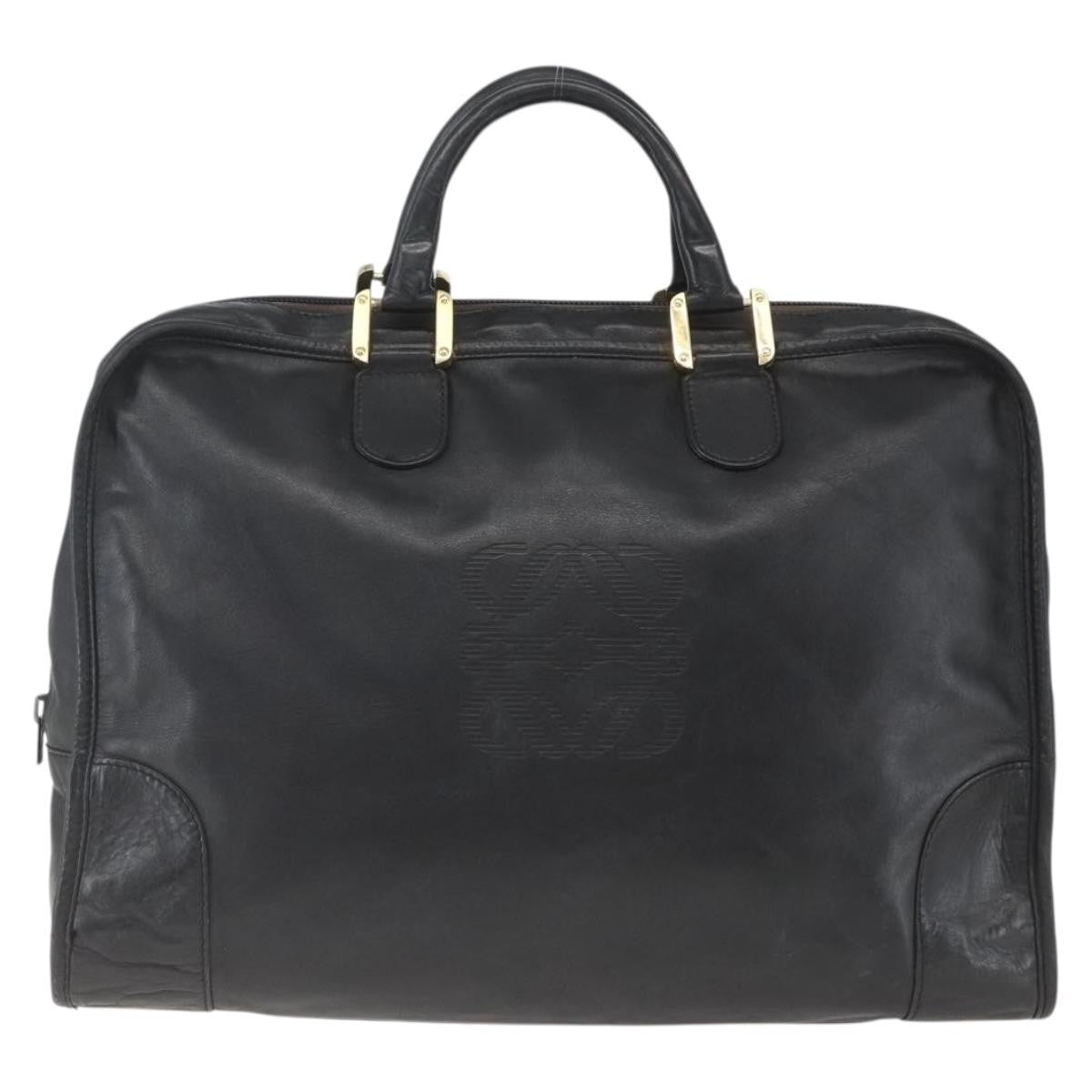 Loewe Amazona Bag Leather Gold Leather Travel Bag Bag (Pre-Owned)