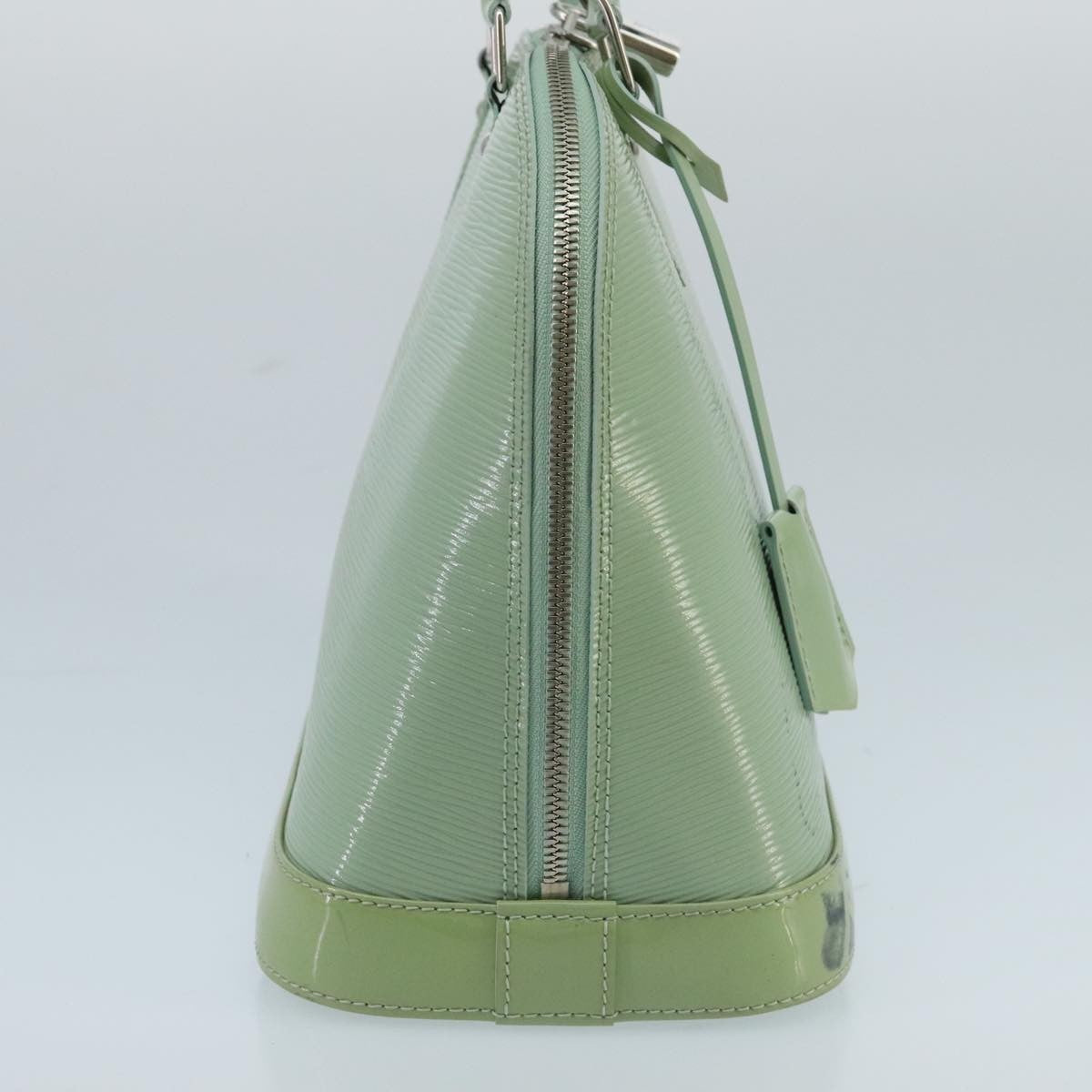 Louis Vuitton Alma Handbag Electric Epi Leather Green Patent_Leather Handbag (Pre-Owned)