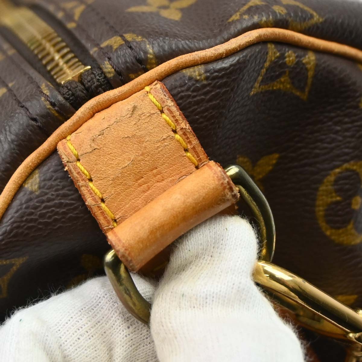 Louis Vuitton Keepall Bandouliere Bag Monogram Canvas Brown Canvas Travel Bag Bag (Pre-Owned)