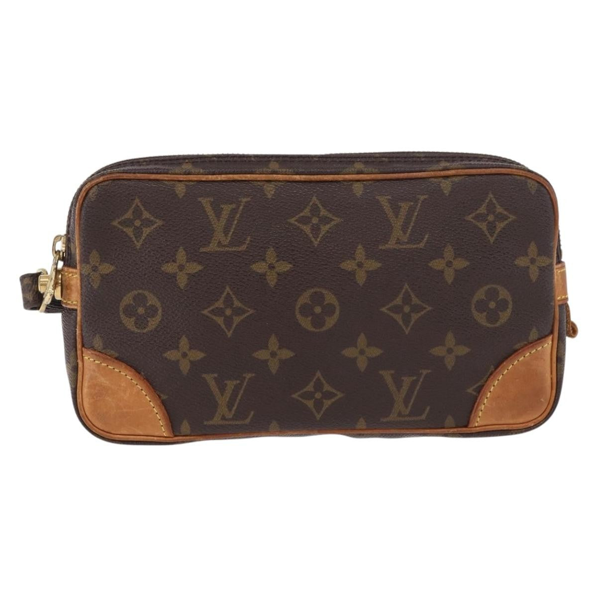 Louis Vuitton Marly Dragonne Clutch Monogram Canvas Brown Canvas Clutche & Pouche Bag (Pre-Owned)