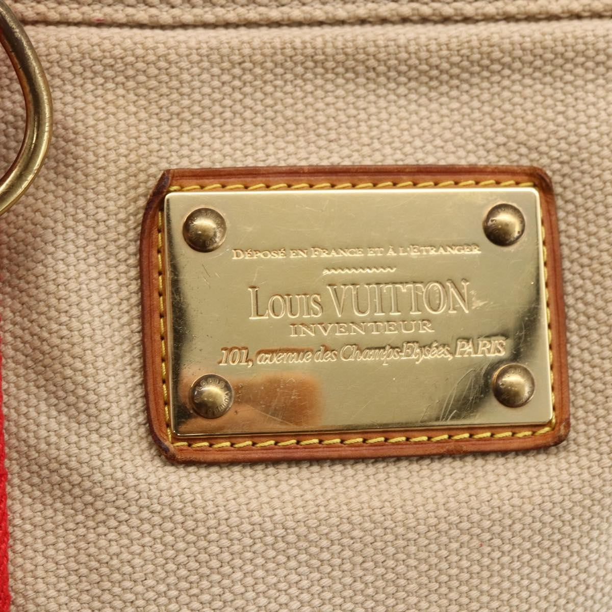 Louis Vuitton Antigua Tote Canvas Beige Canvas Tote Bag Bag (Pre-Owned)