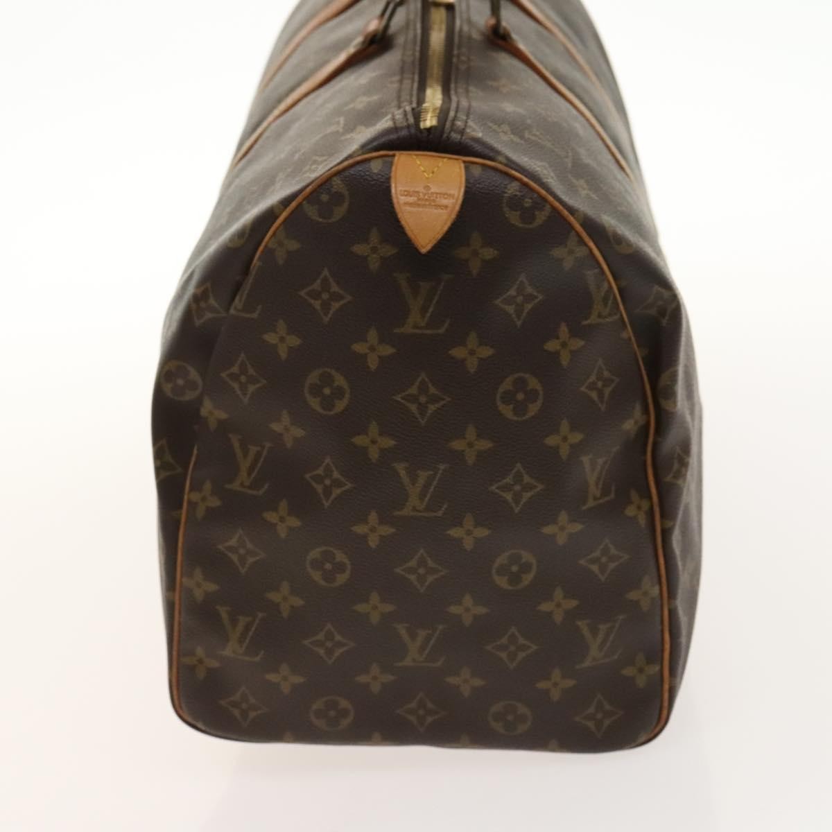 Louis Vuitton Keepall Bag Monogram Canvas Brown Canvas Travel Bag Bag (Pre-Owned)