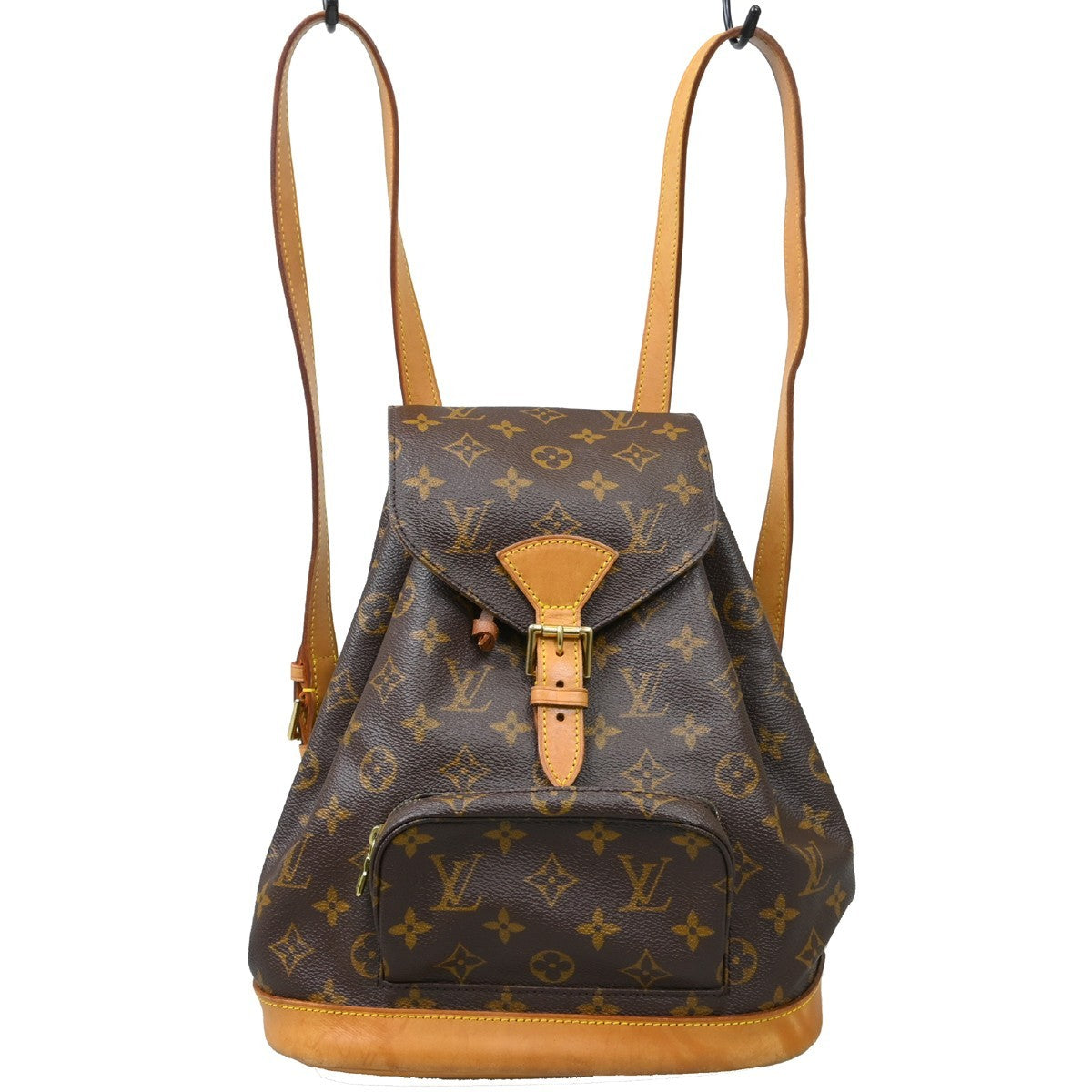 Louis Vuitton Vintage Montsouris Backpack Monogram Canvas Brown Canvas Backpack Bag (Pre-Owned)