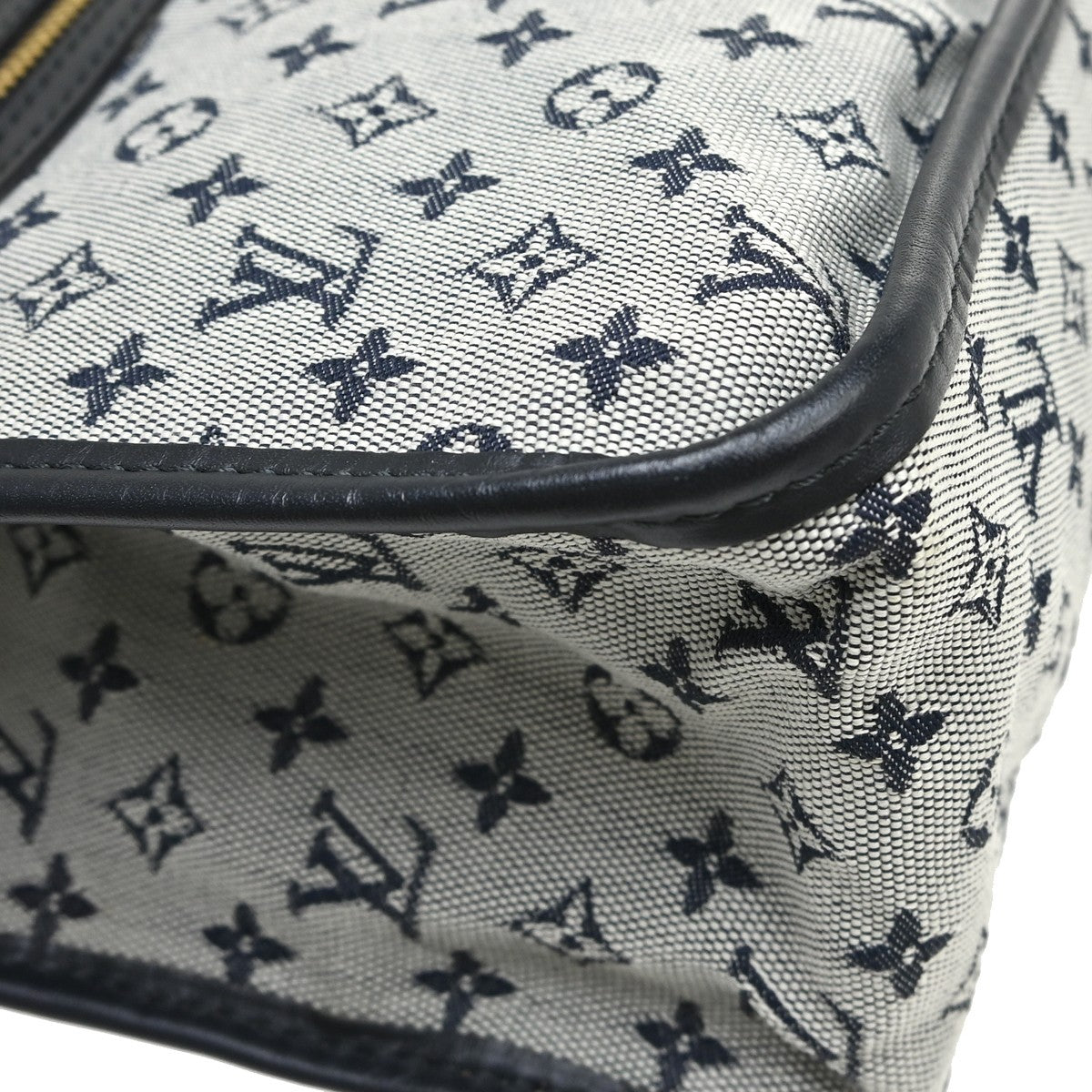 Louis Vuitton Kathleen Tote Mini Lin Blue Canvas Handbag (Pre-Owned)