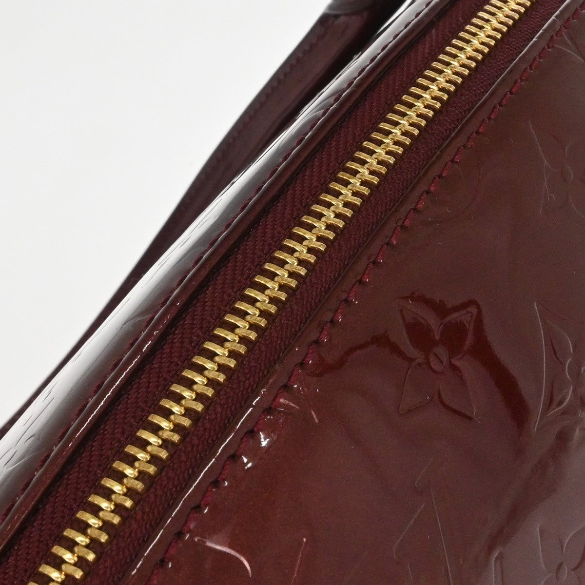 Louis Vuitton Sherwood Handbag Monogram Vernis Red Patent_Leather Handbag (Pre-Owned)