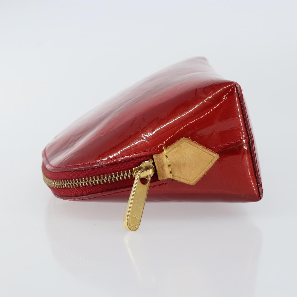 Louis Vuitton Cosmetic Pouch Electric Epi Leather Red Patent_Leather Bag (Pre-Owned)