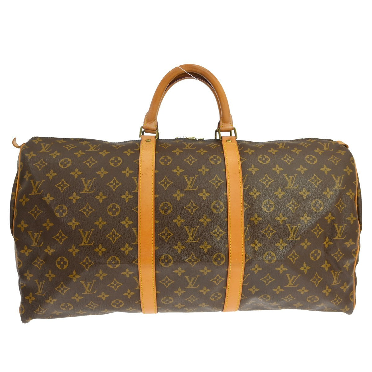 Louis Vuitton Keepall Bag Monogram Canvas Brown Canvas Travel Bag Bag (Pre-Owned)