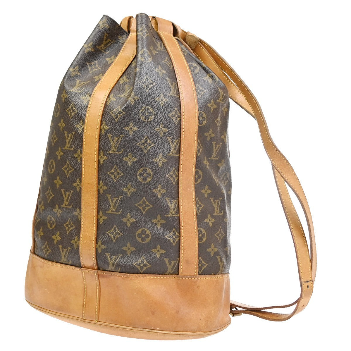 Louis Vuitton Randonnee Backpack Monogram Canvas Brown Canvas Backpack Bag (Pre-Owned)
