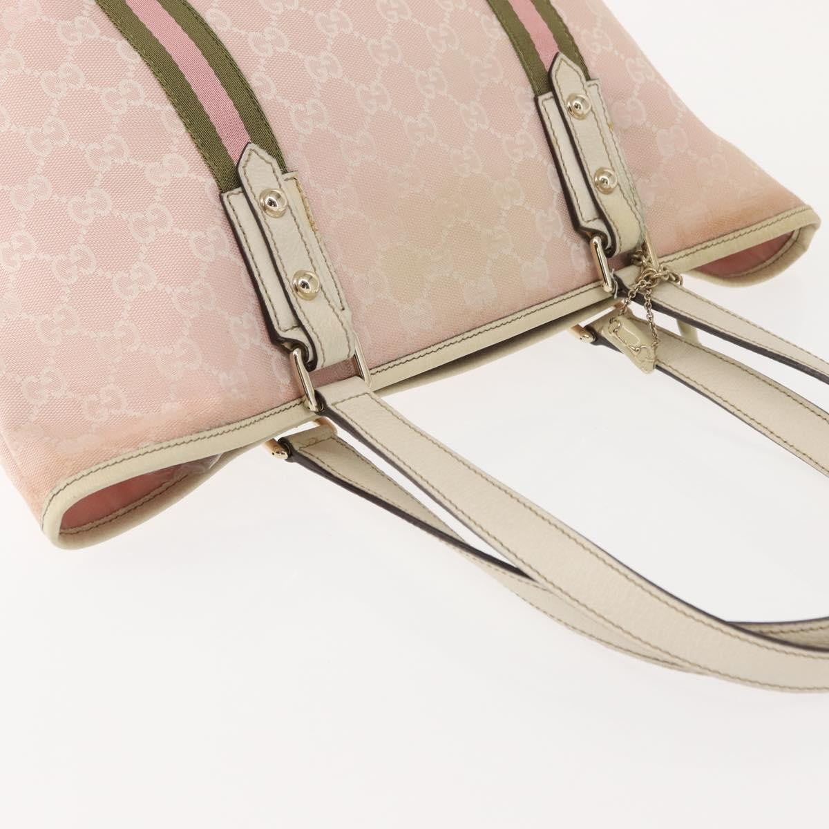 Gucci Jolicoeur Tote Gg Canvas Pink Canvas Tote Bag Bag (Pre-Owned)