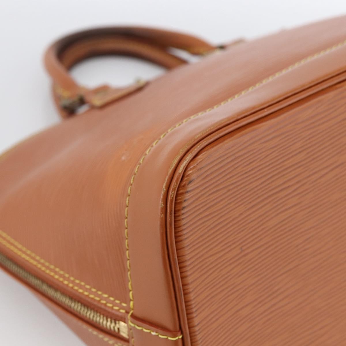 Louis Vuitton Alma Handbag Epi Leather Brown Leather Handbag (Pre-Owned)
