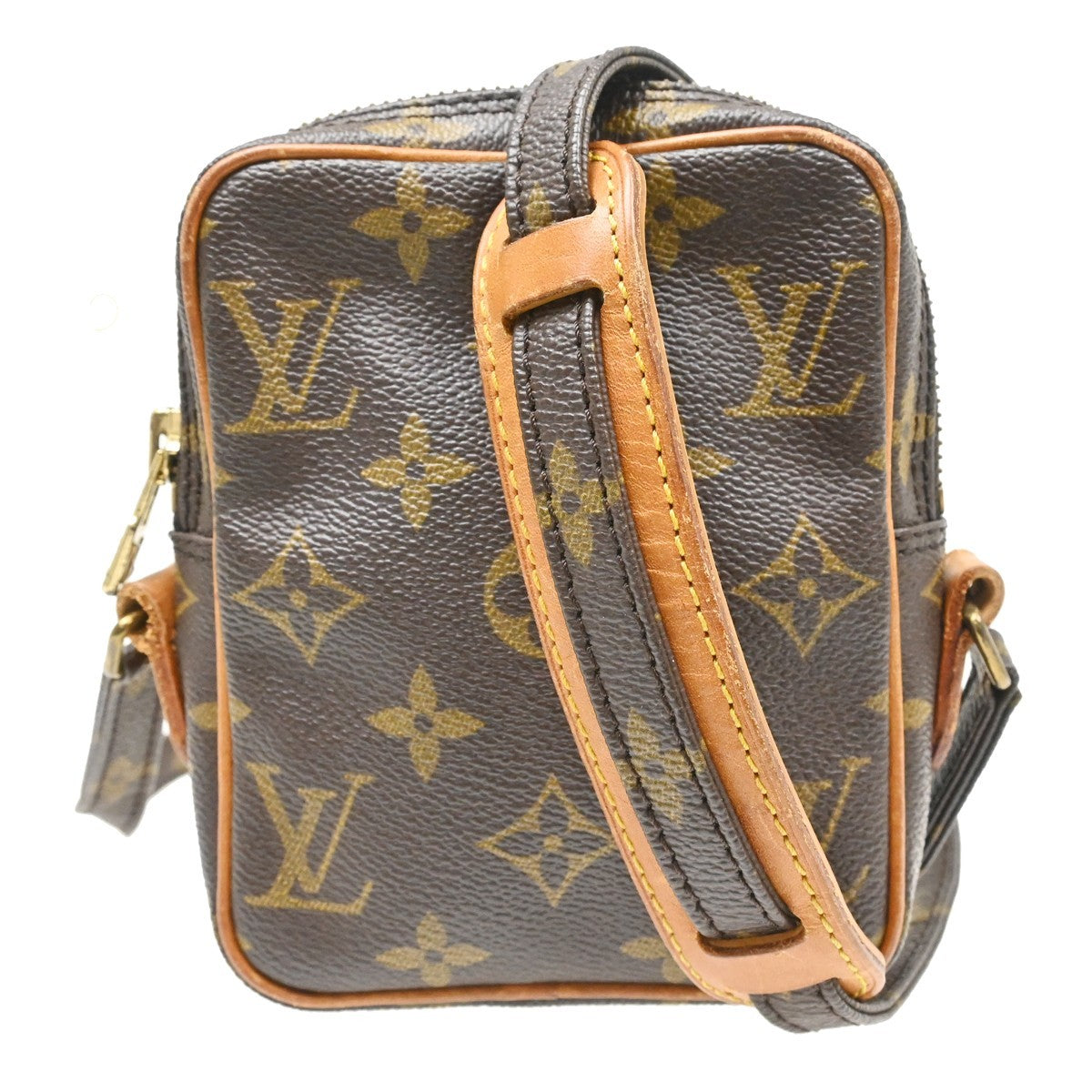 Louis Vuitton Danube Handbag Monogram Canvas Brown Canvas Shoulder Bag Bag (Pre-Owned)