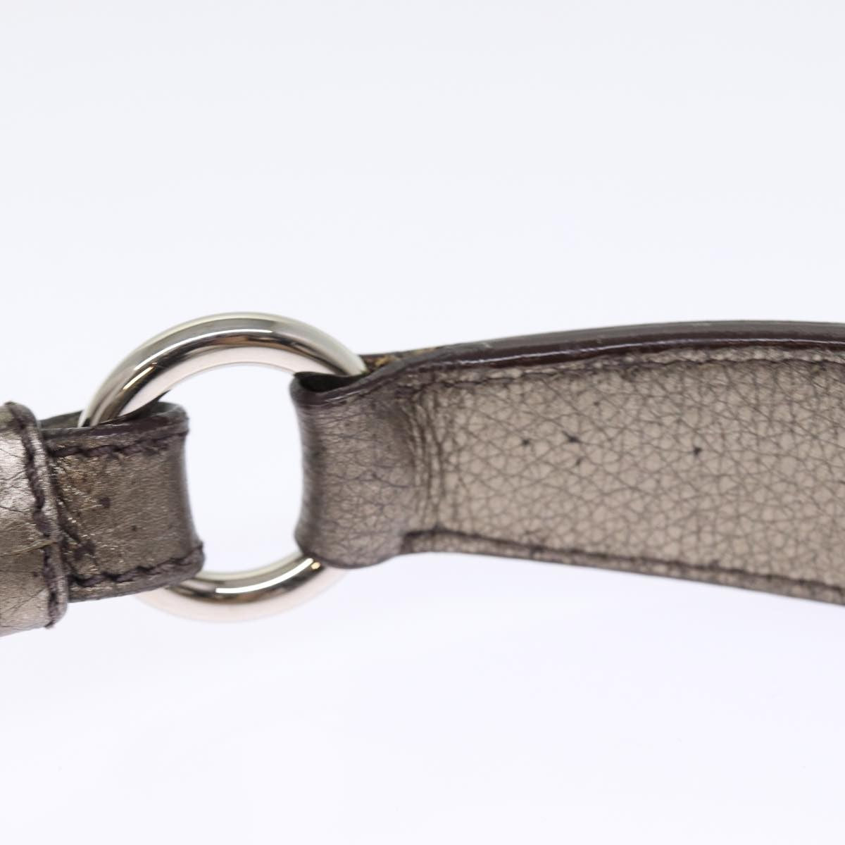 Prada Belted Hobo Vitello Daino Silver Leather Shoulder Bag Bag (Pre-Owned)