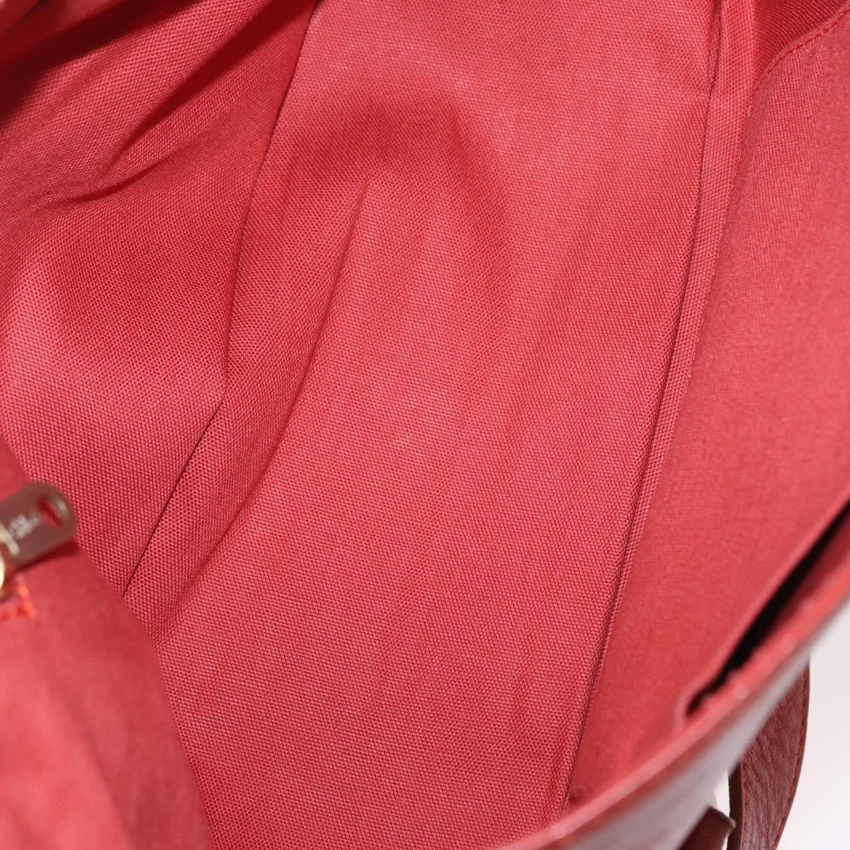 Chloe Vintage Handbag Leather Red Leather Handbag (Pre-Owned)