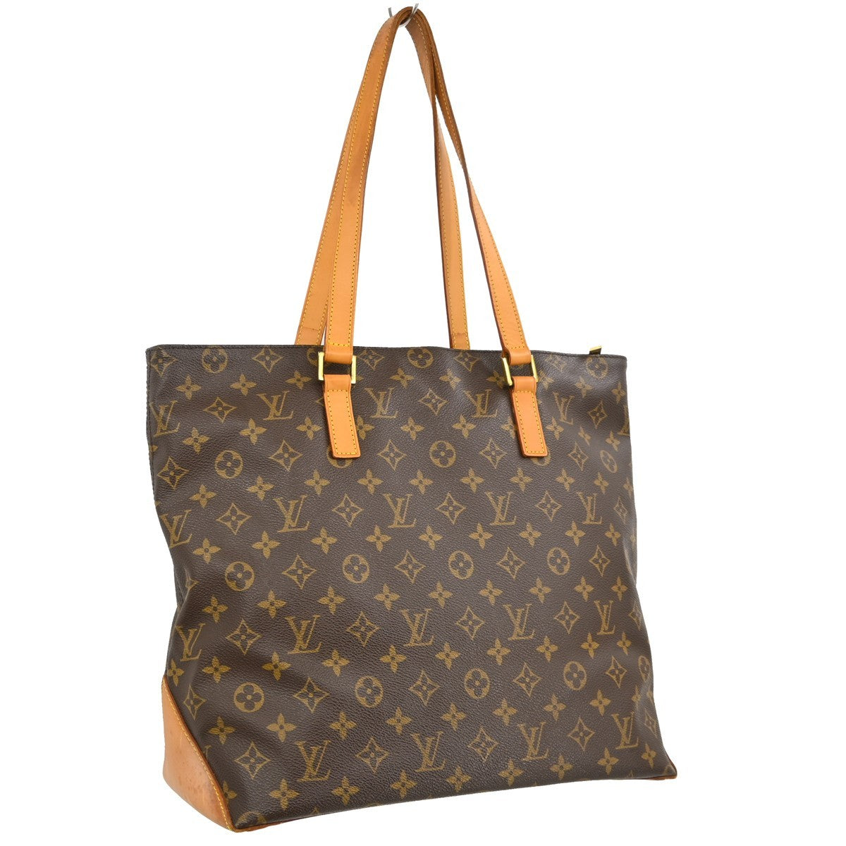 Louis Vuitton Cabas Mezzo Monogram Canvas Brown Canvas Tote Bag Bag (Pre-Owned)