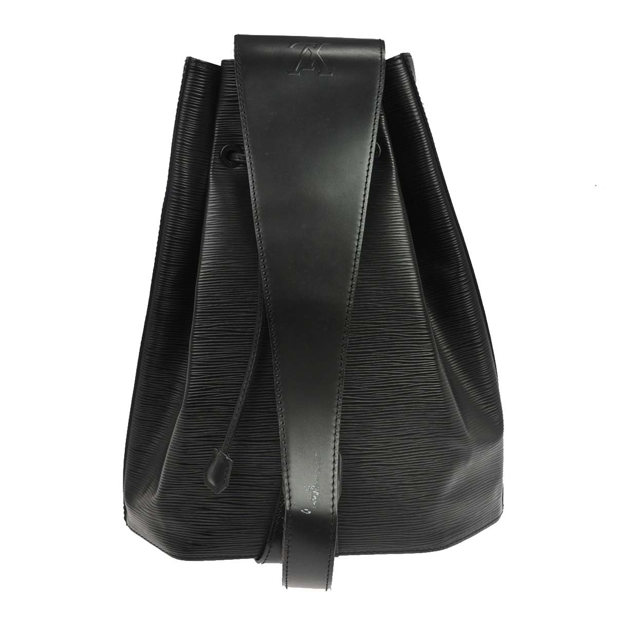 Louis Vuitton Sac A Dos Drawstring Backpack Epi Leather Black Leather Backpack Bag (Pre-Owned)