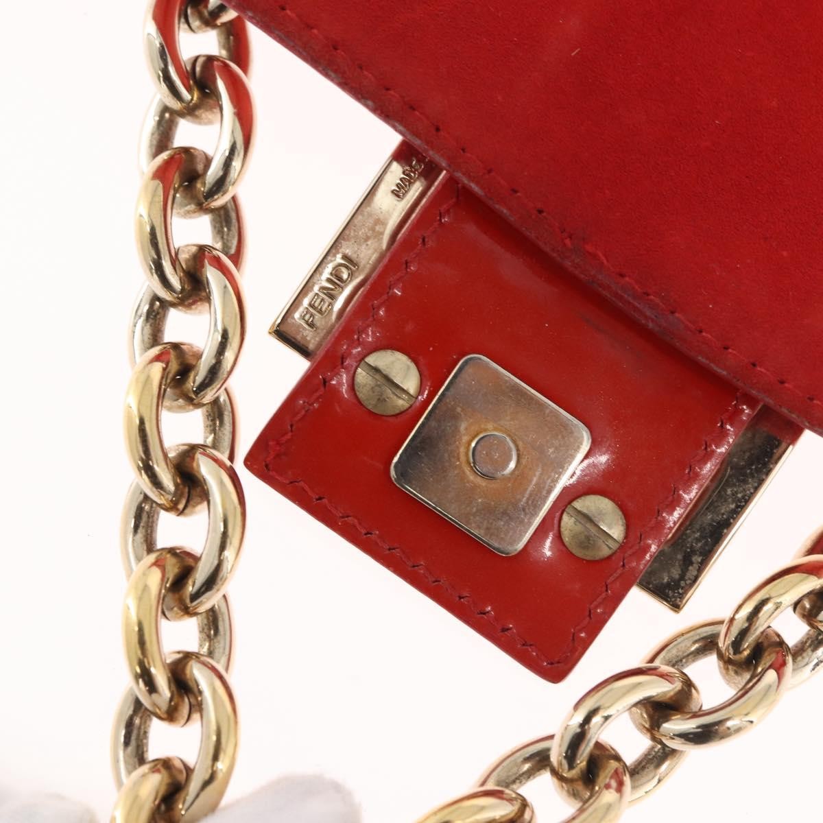 Fendi Forever Mama Bag Patent Red Patent_Leather Shoulder Bag Bag (Pre-Owned)