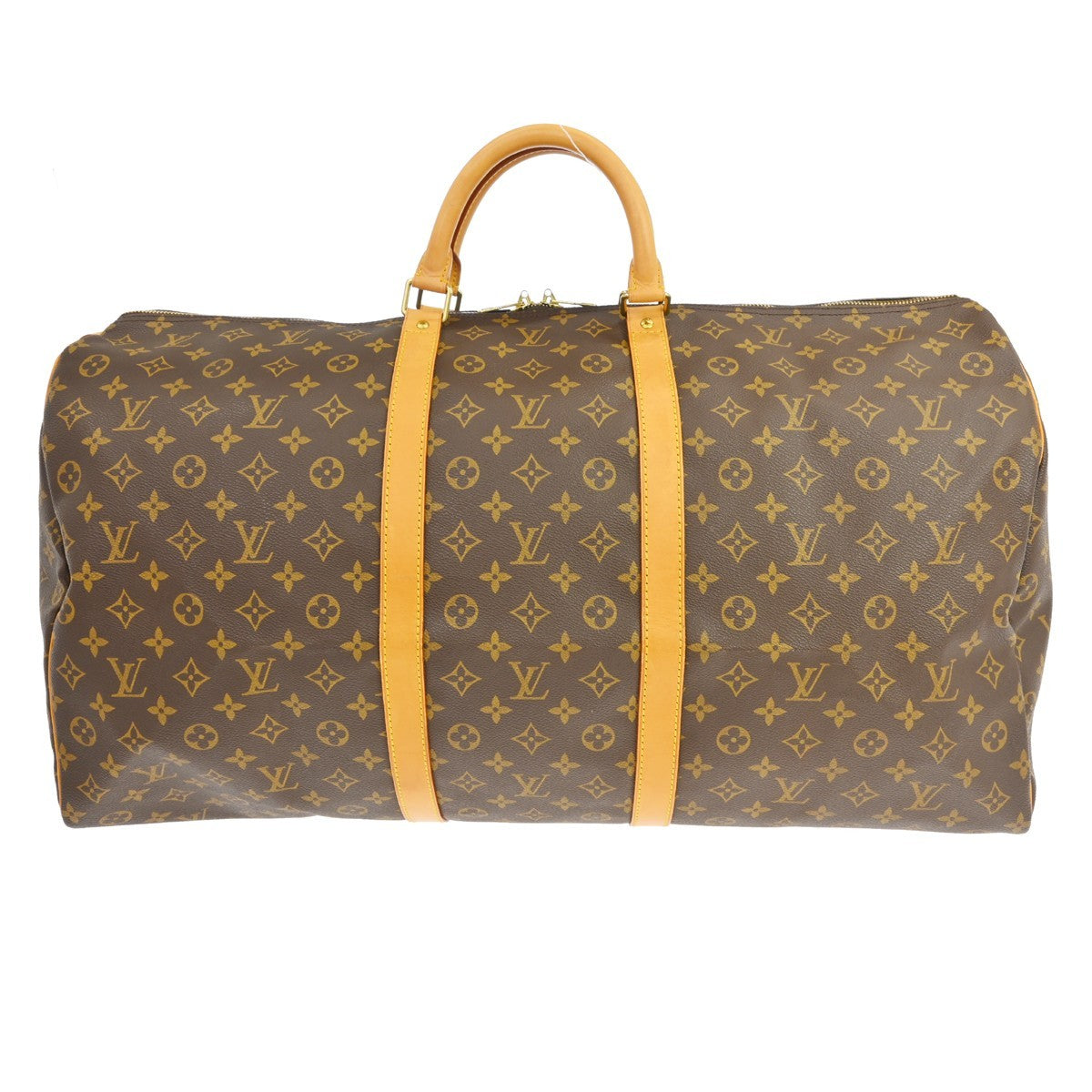 Louis Vuitton Keepall Bag Monogram Canvas Brown Canvas Travel Bag Bag (Pre-Owned)