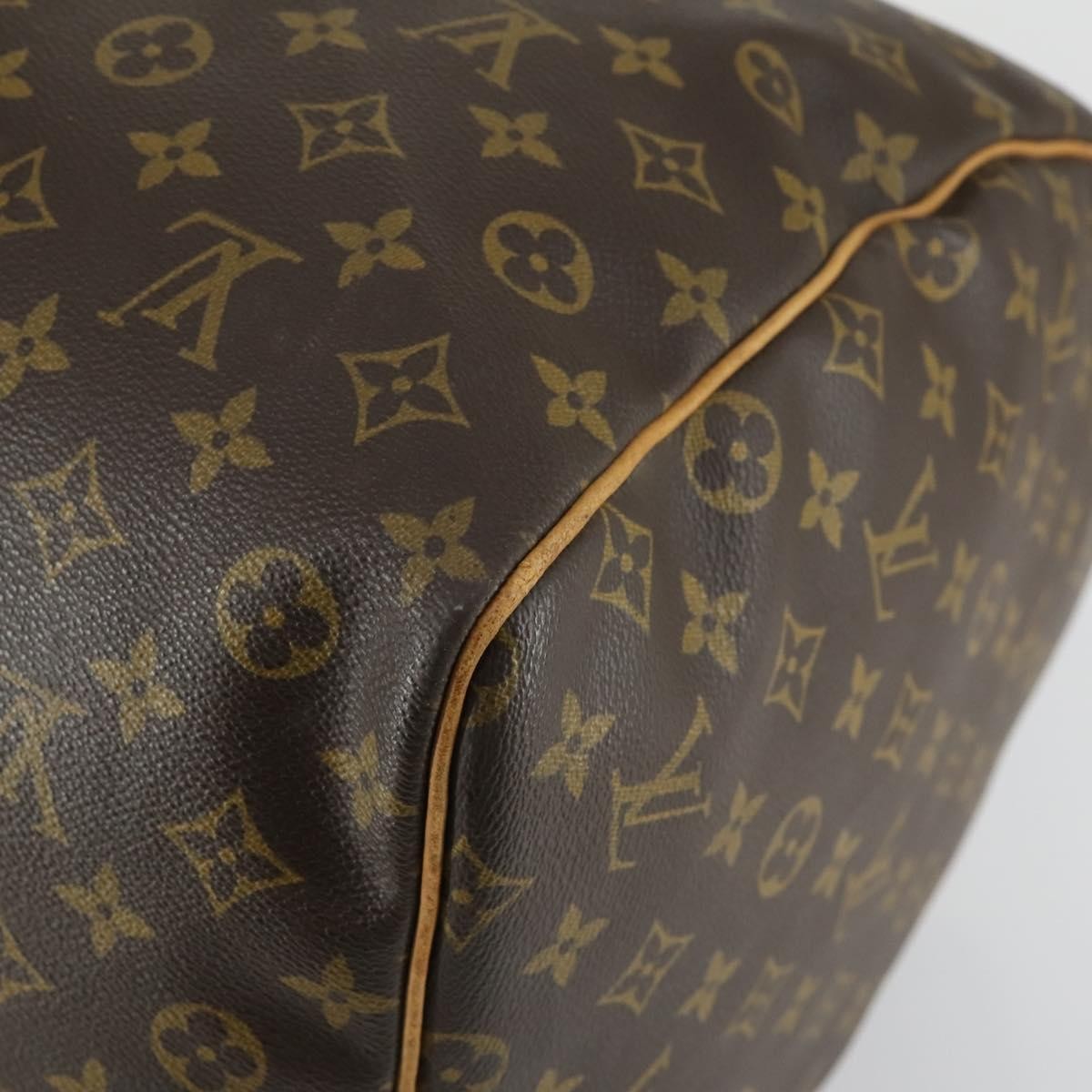Louis Vuitton Keepall Bag Monogram Canvas Brown Canvas Travel Bag Bag (Pre-Owned)