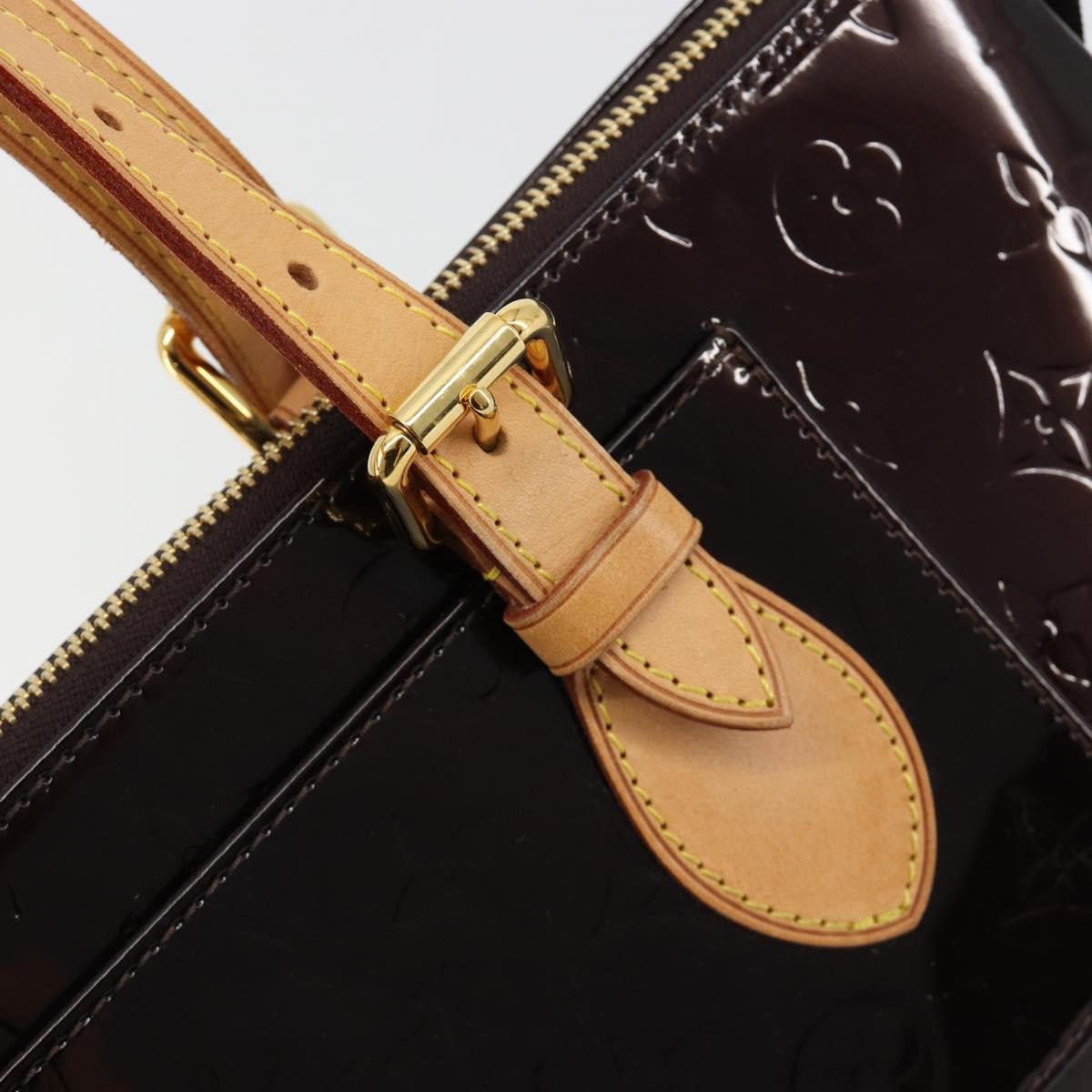 Louis Vuitton Rosewood Avenue Handbag Monogram Vernis Purple Patent_Leather Handbag (Pre-Owned)