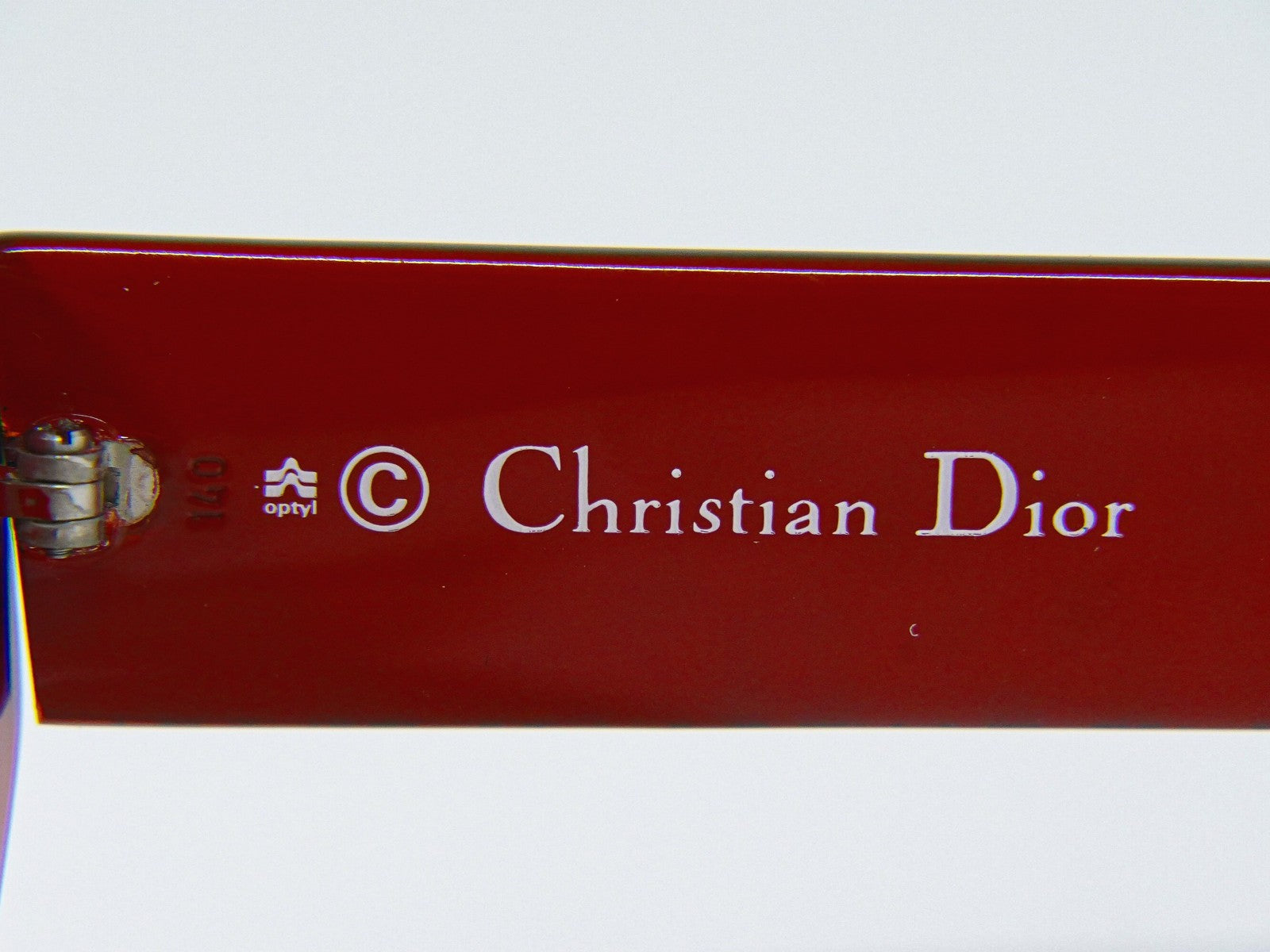 Christian Dior Logo Cd Sunglasses Plastic Red Plastic Sunglasse Accessory (Pre-Owned)