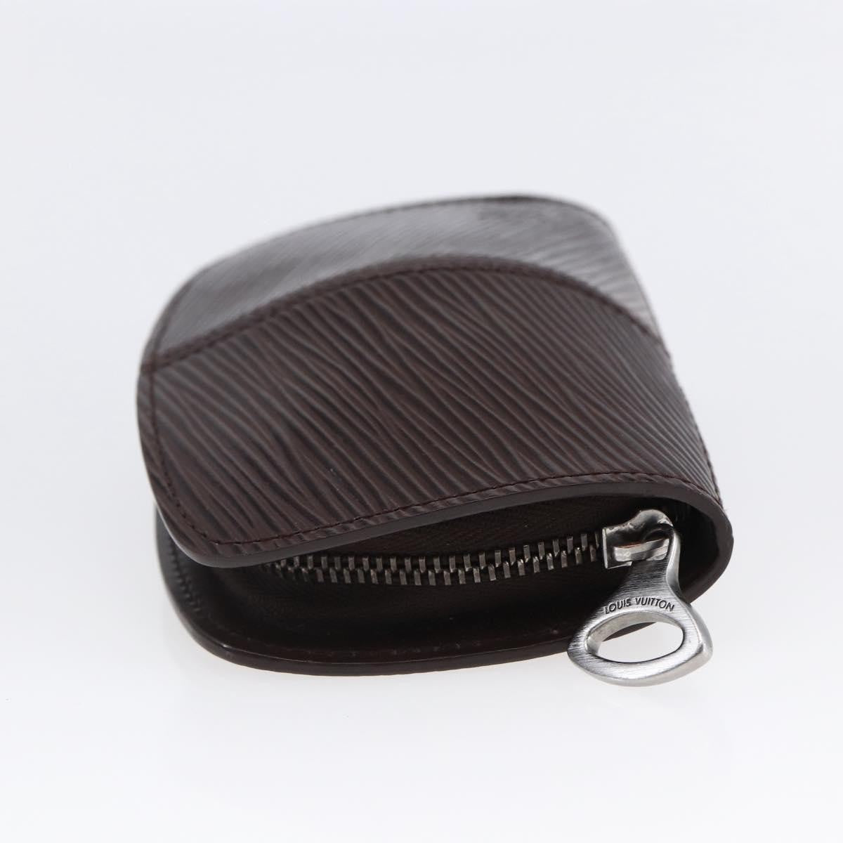 Louis Vuitton Demi Lune Coin Purse Epi Leather Brown Leather Wallets Accessory (Pre-Owned)