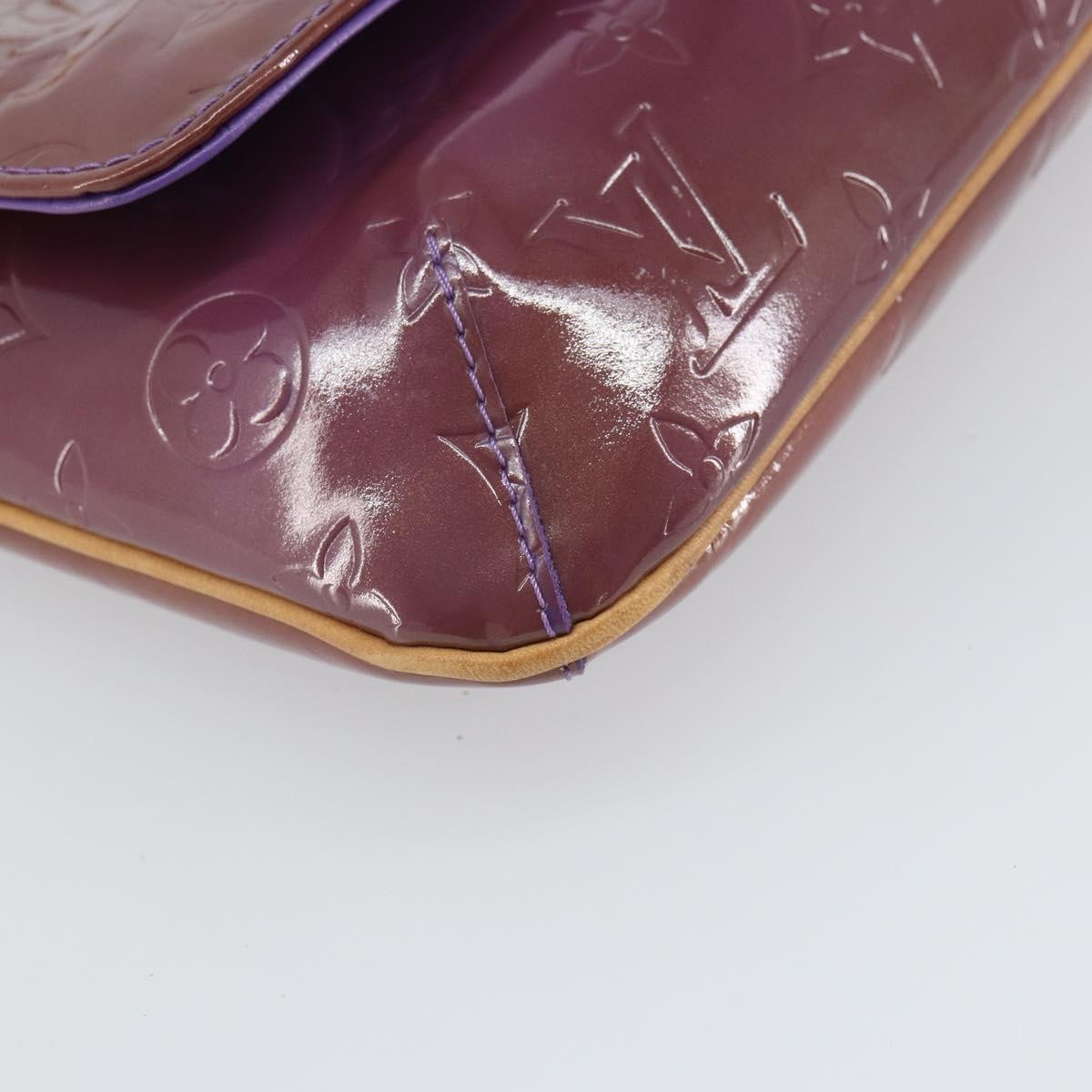 Louis Vuitton Thompson Street Handbag Monogram Vernis Purple Patent_Leather Shoulder Bag Bag (Pre-Owned)
