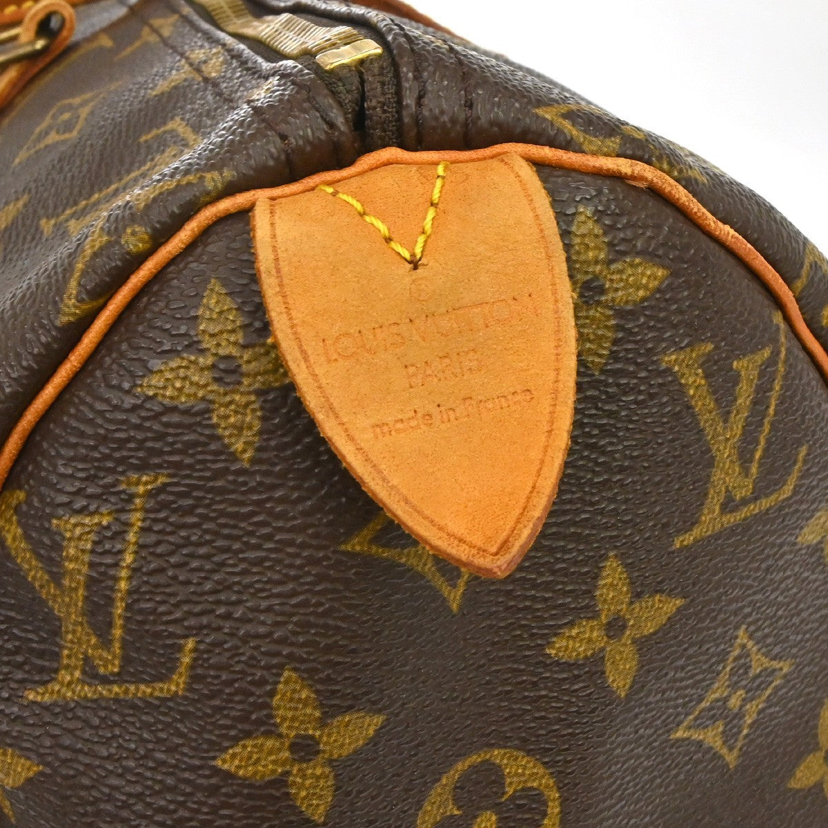 Louis Vuitton Speedy Handbag Monogram Canvas Brown Canvas Handbag (Pre-Owned)