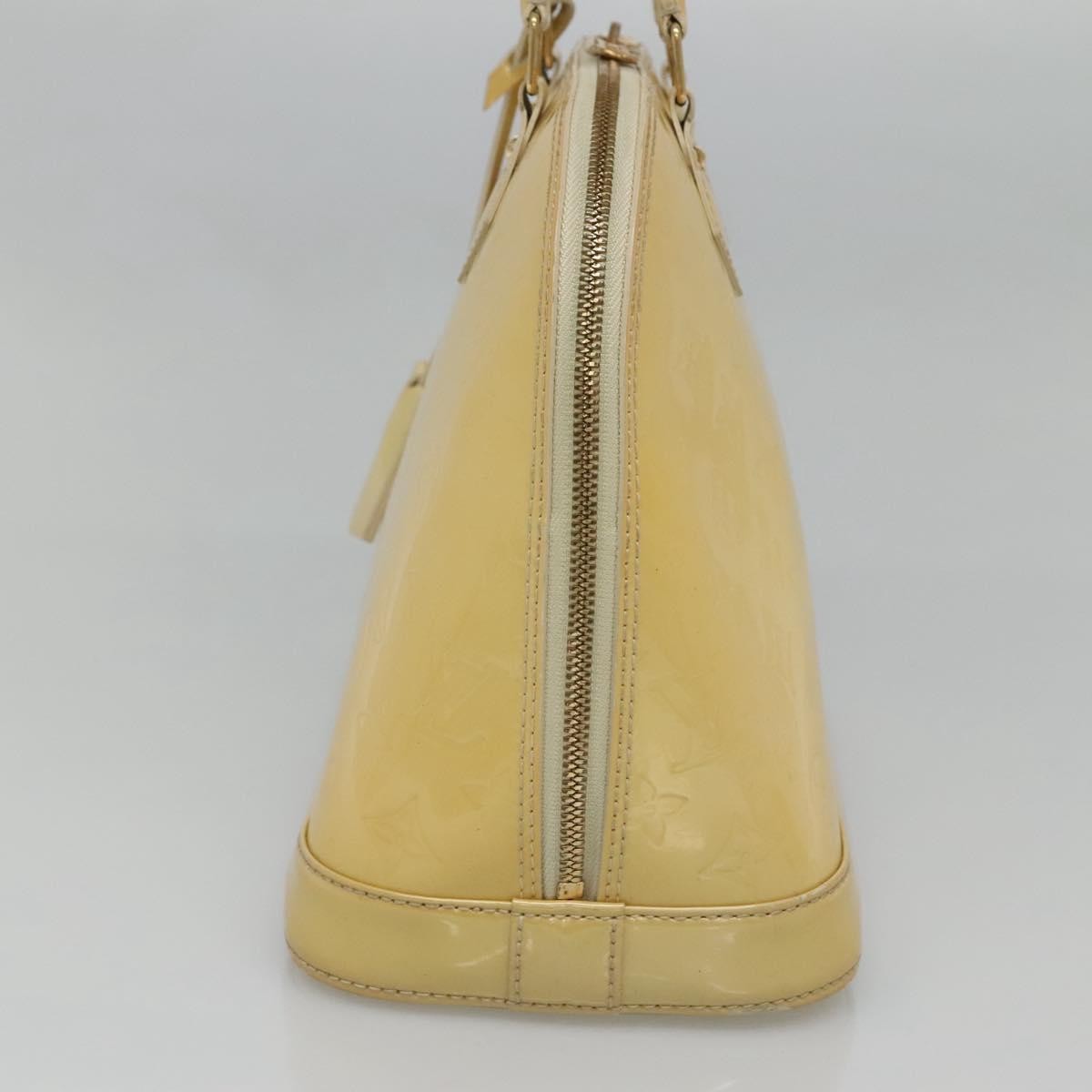 Louis Vuitton Alma Handbag Patent Leather Yellow Patent_Leather Handbag (Pre-Owned)