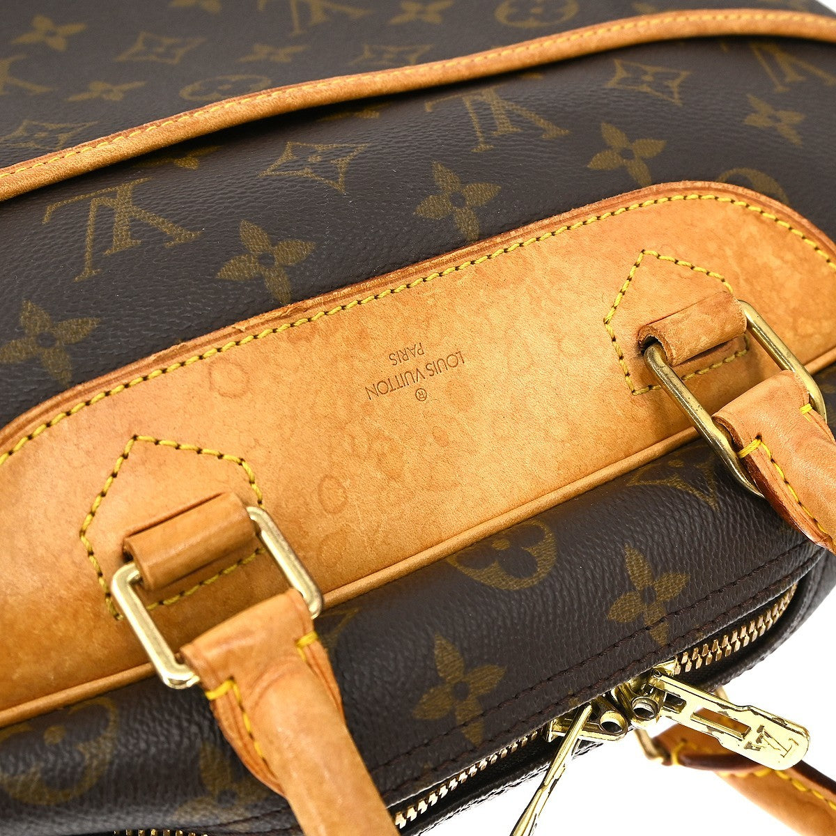 Louis Vuitton Deauville Handbag Monogram Canvas Brown Canvas Handbag (Pre-Owned)