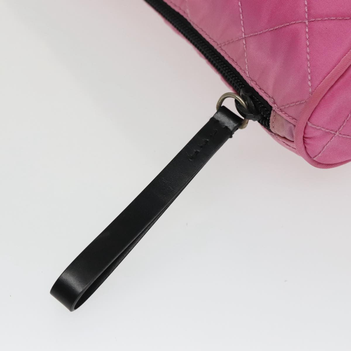 Prada Toiletry Pouch Tessuto Pink Nylon Clutche & Pouche Bag (Pre-Owned)